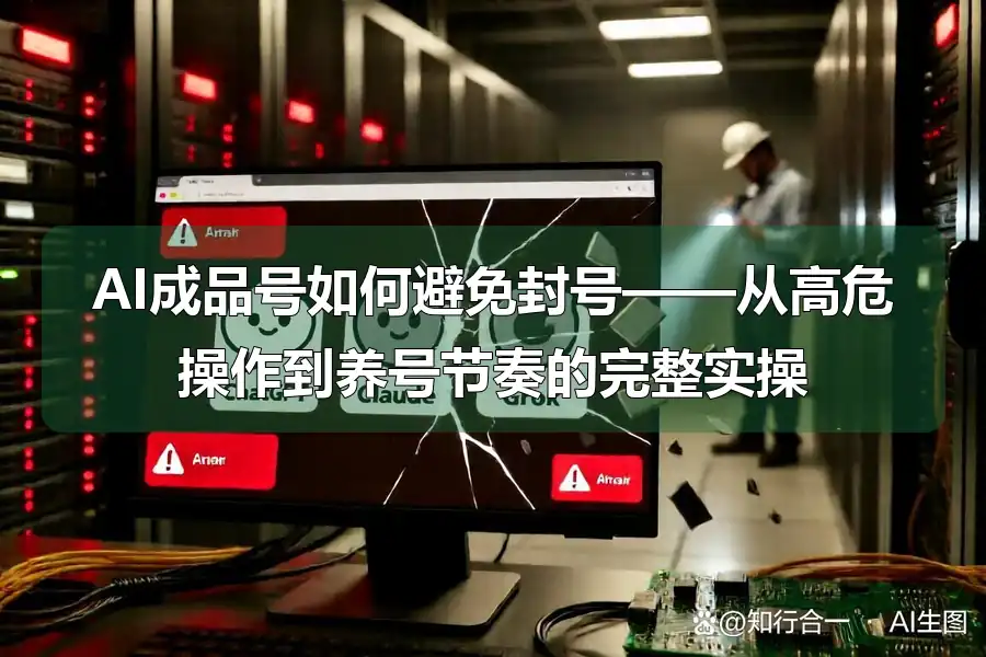 AI成品号如何避免封号——从高危操作到养号节奏的完整实操